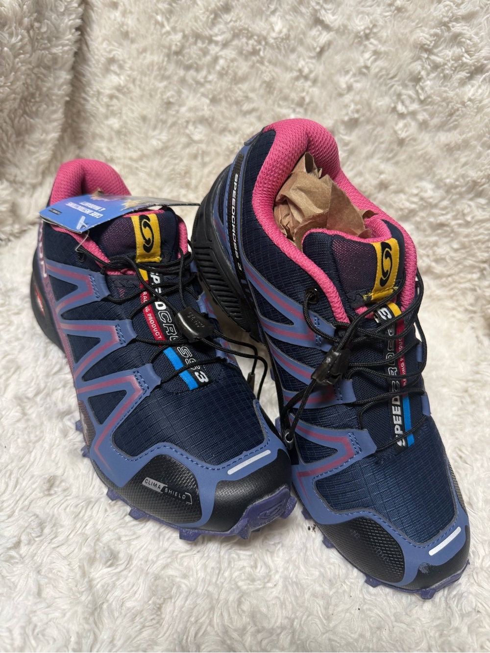Salomon Speedcross 3 Racing Project Trail Shoes Blue Pink Women’s 8 NWT